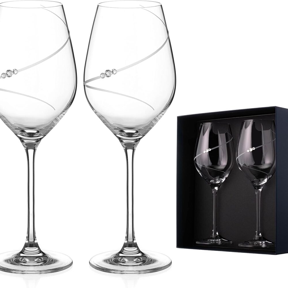 'Silhouette' White Wine Glasses - Set of 2 - Image 4
