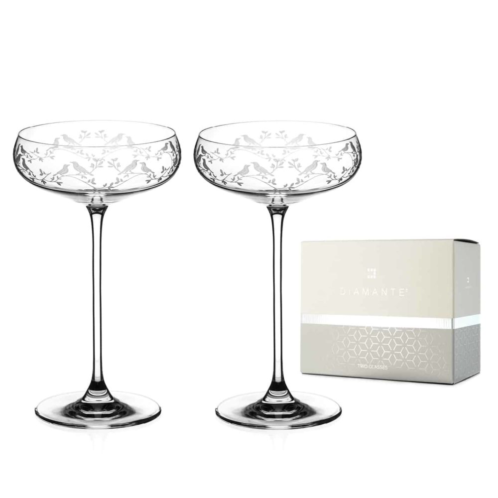 Birdsong Champagne Saucers - Set of 2 - Image 3