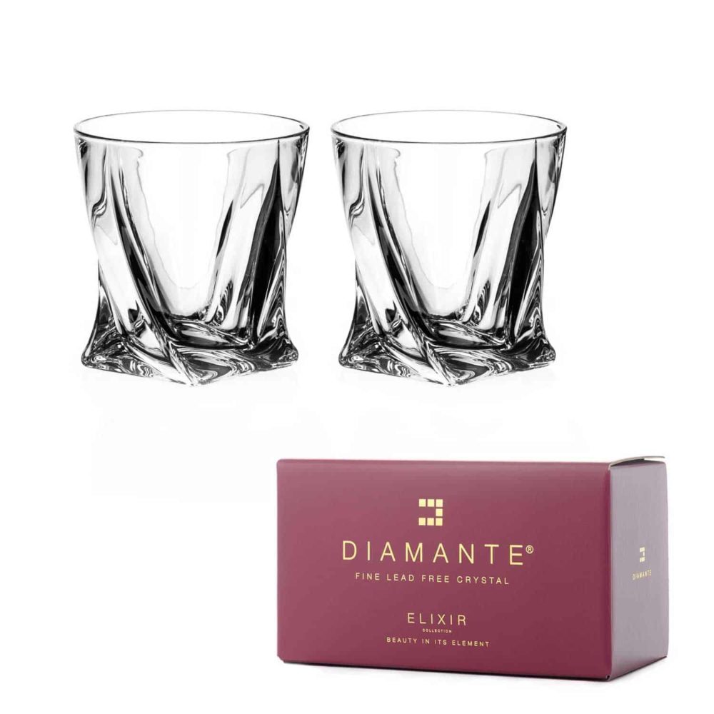 Quadro Crystal Whiskey Tumblers - Set of 2 - Image 3