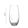 Romance Crystal Barrel Vase Adorned with Swarovski® Crystals - 25cm (9.84in)