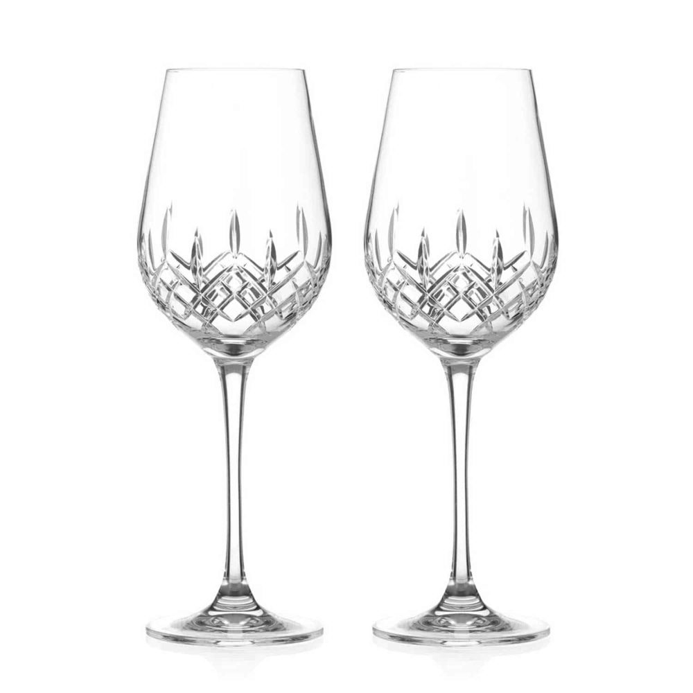 Hampton Crystal White Wine Glasses - Set of 2