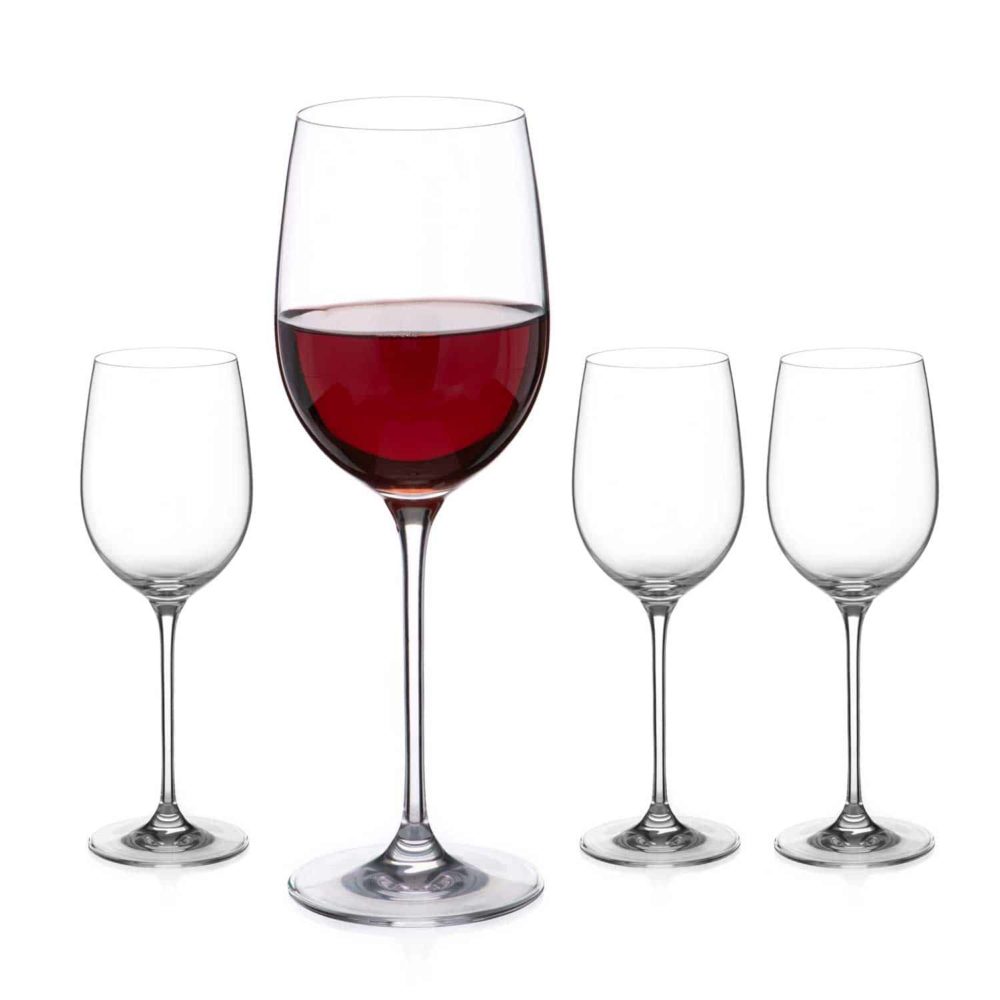 Moda Red Wine Glasses - Set of 4