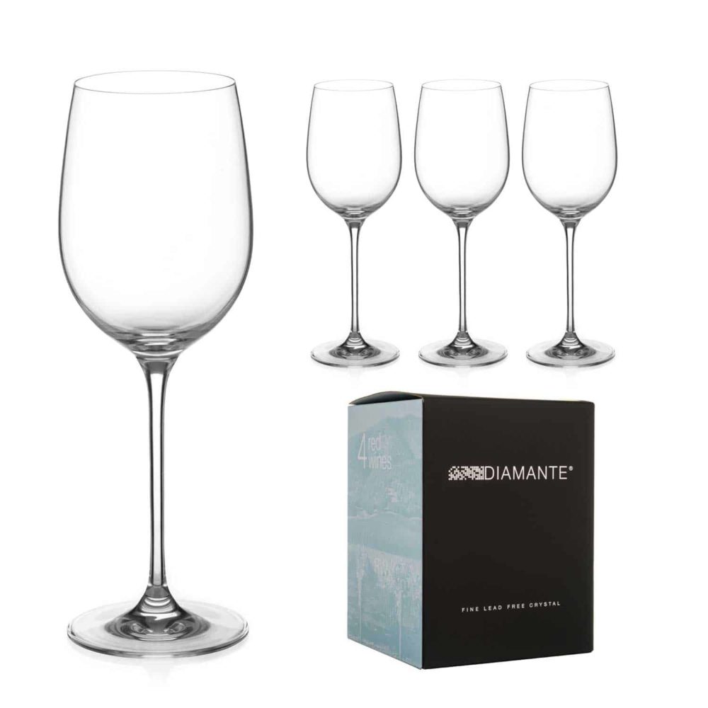 Moda Red Wine Glasses - Set of 4 - Image 2