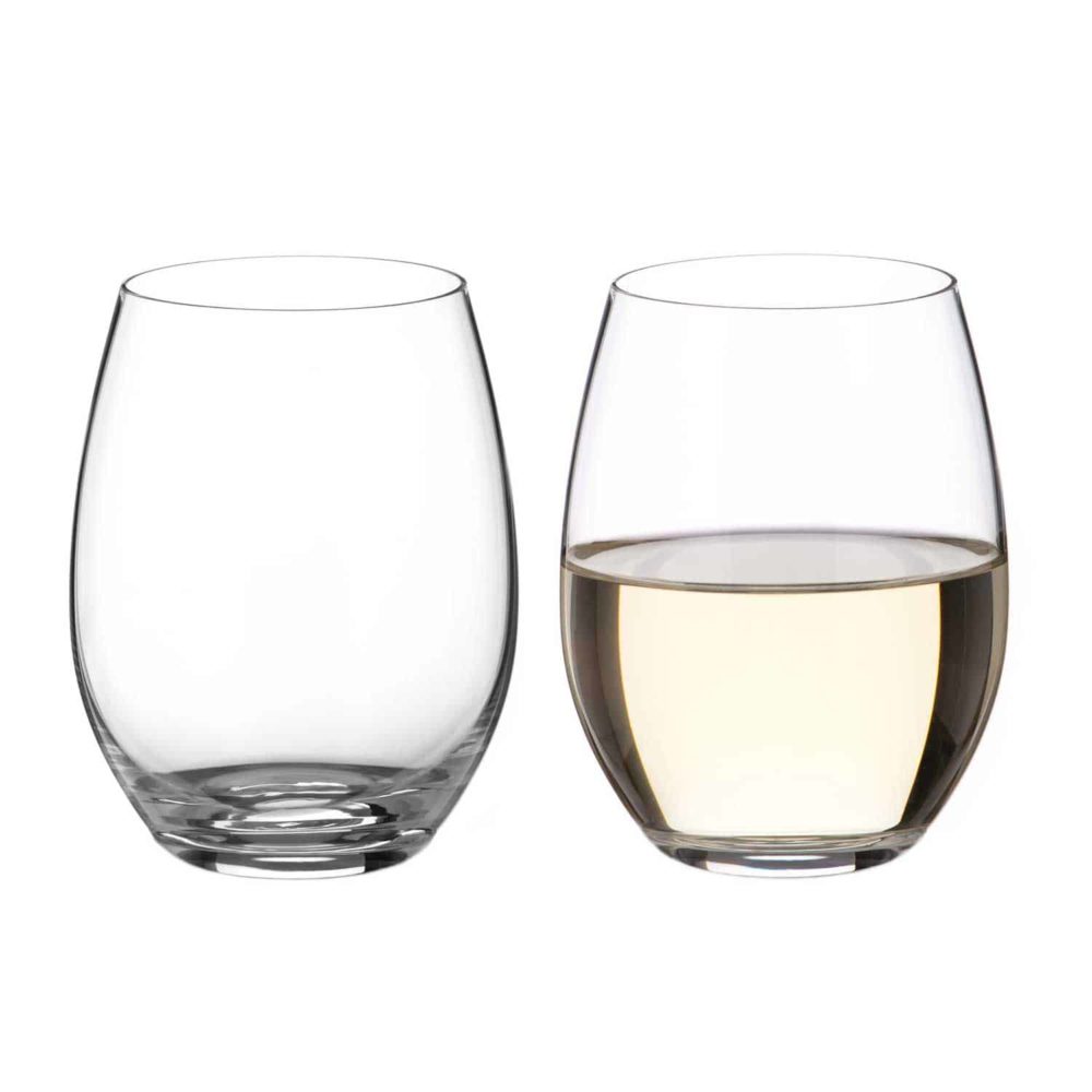 Moda Stemless White Wine Glasses - Set of 2