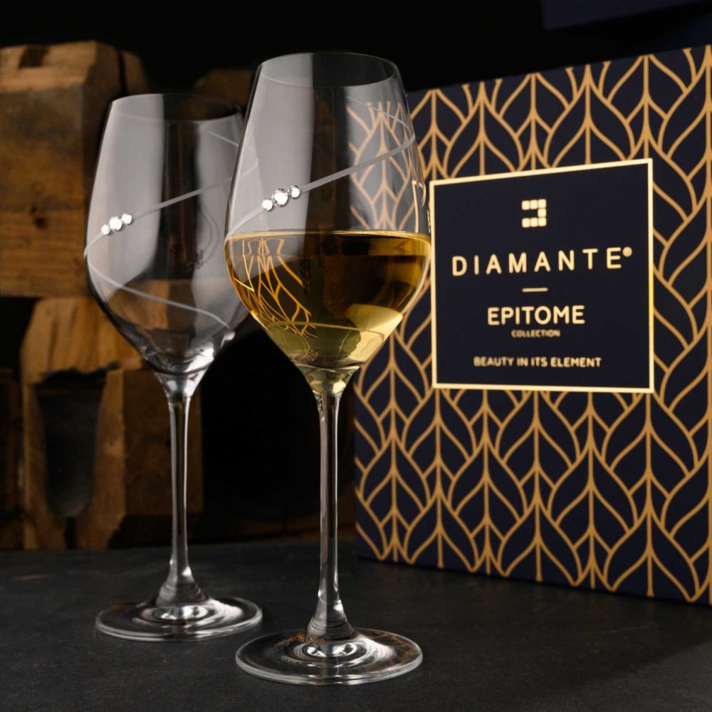 Diamante Wine Glasses