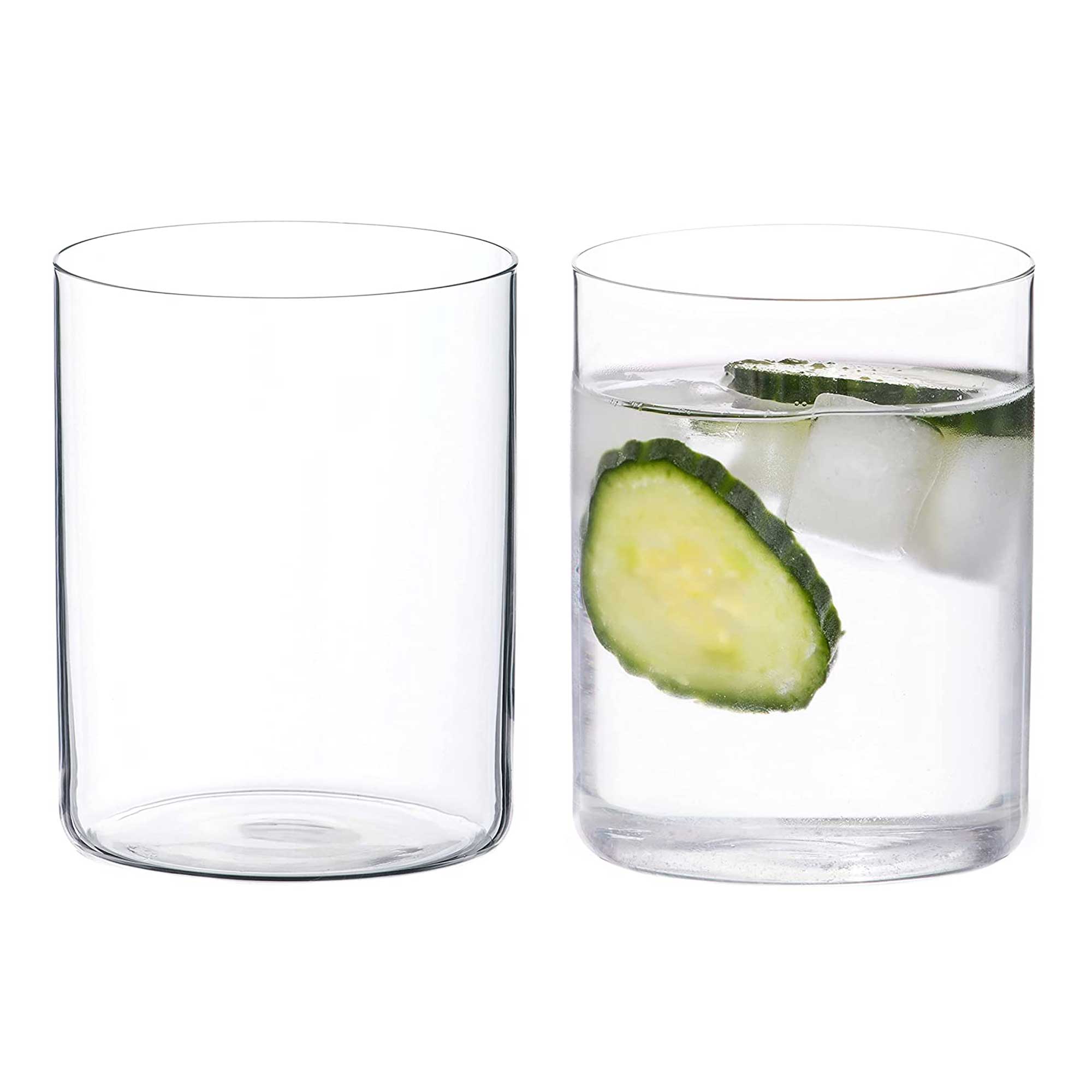 Light Thin Air Drinking Glasses Set of 2 Diamante Home