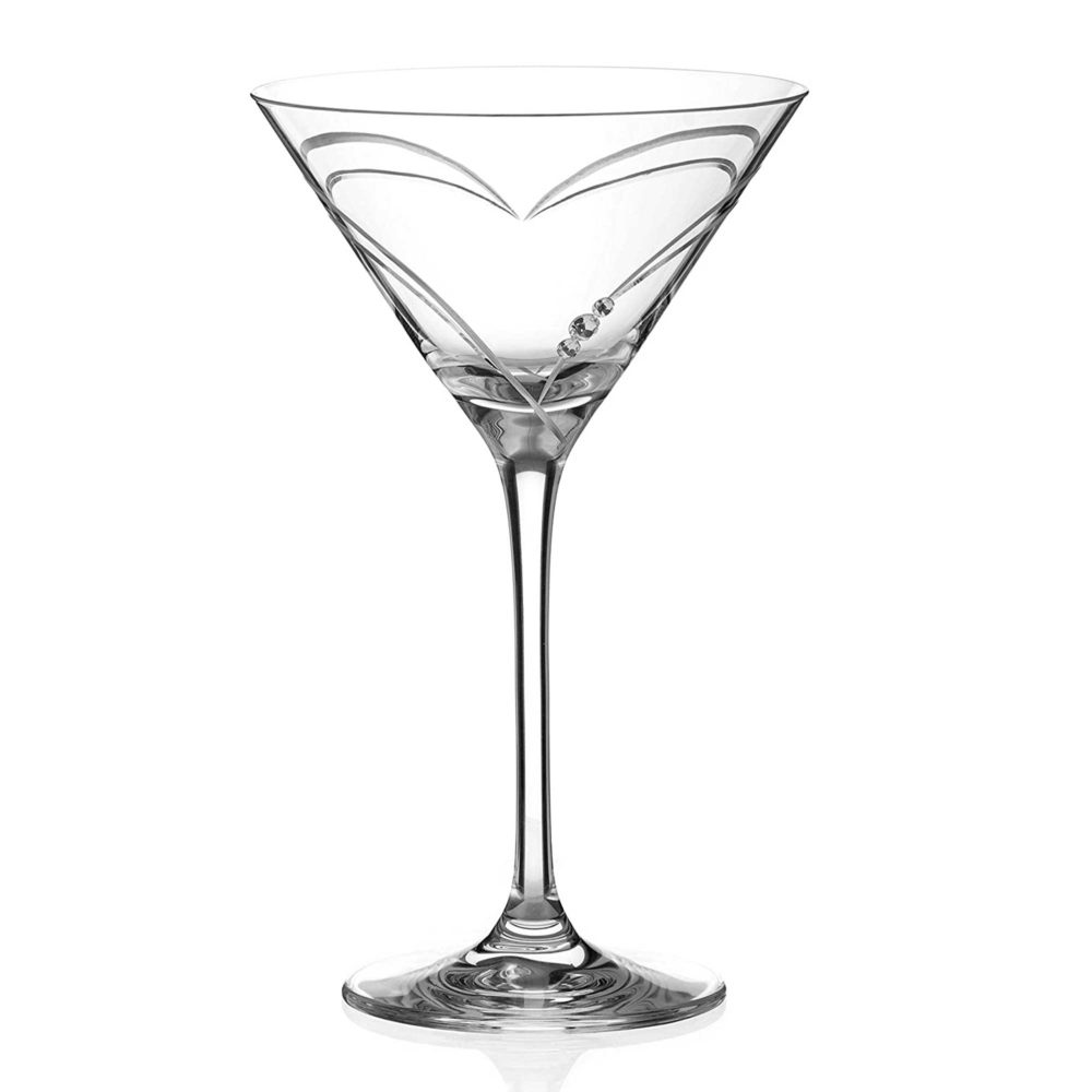 DIAMANTE Martini Cocktail Glasses 4 Stemless Crystal Tumblers for Martini  or Mojito auris Collection Set of 4 -  Denmark