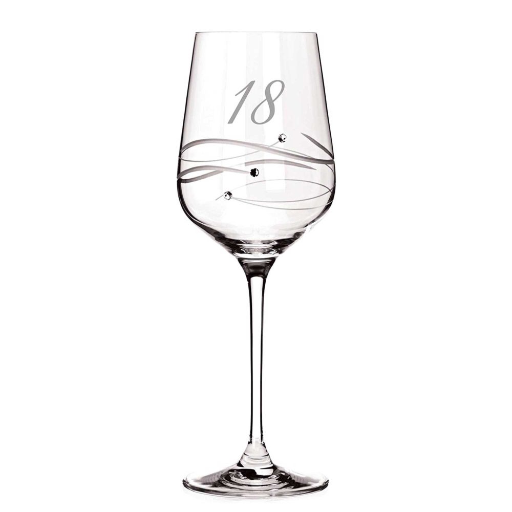 Just For You 18th Special Occasions Wine Glass - Single Glass
