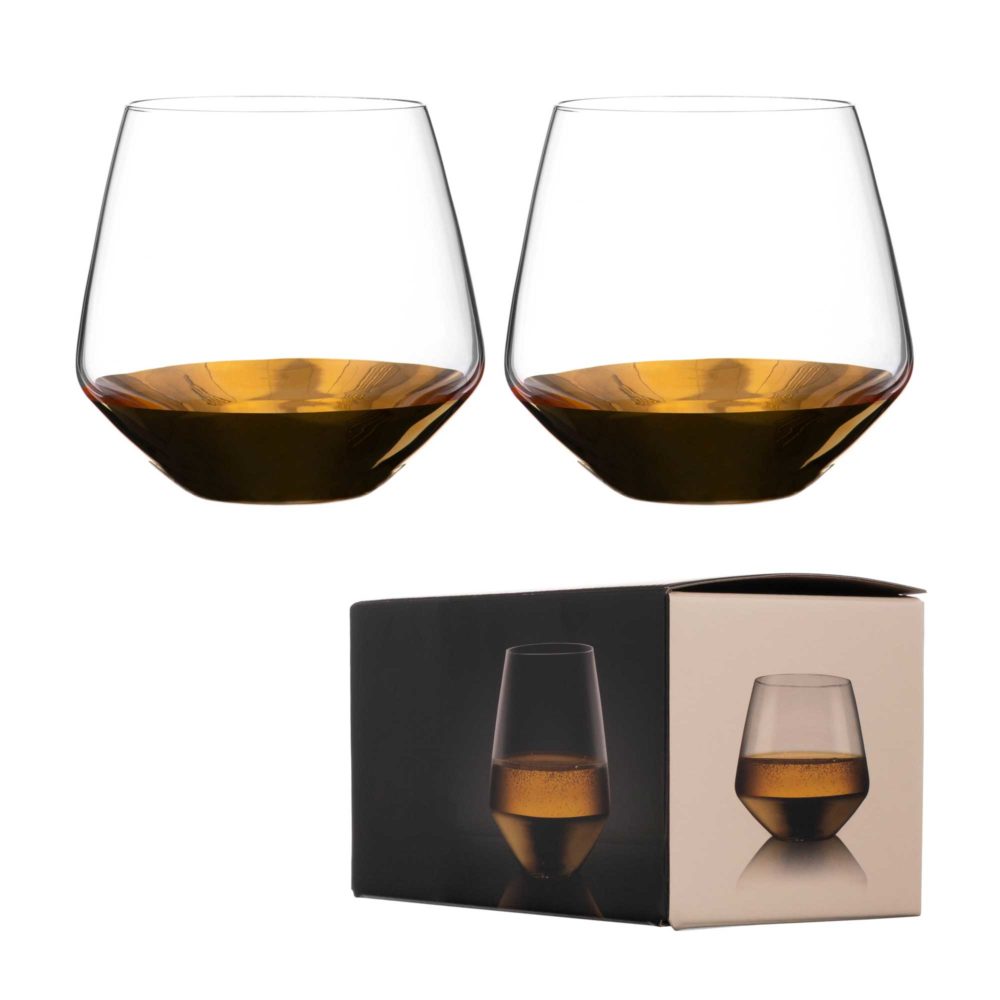 Bellagio Gold Crystal Tumblers - Set of 2 - Image 2