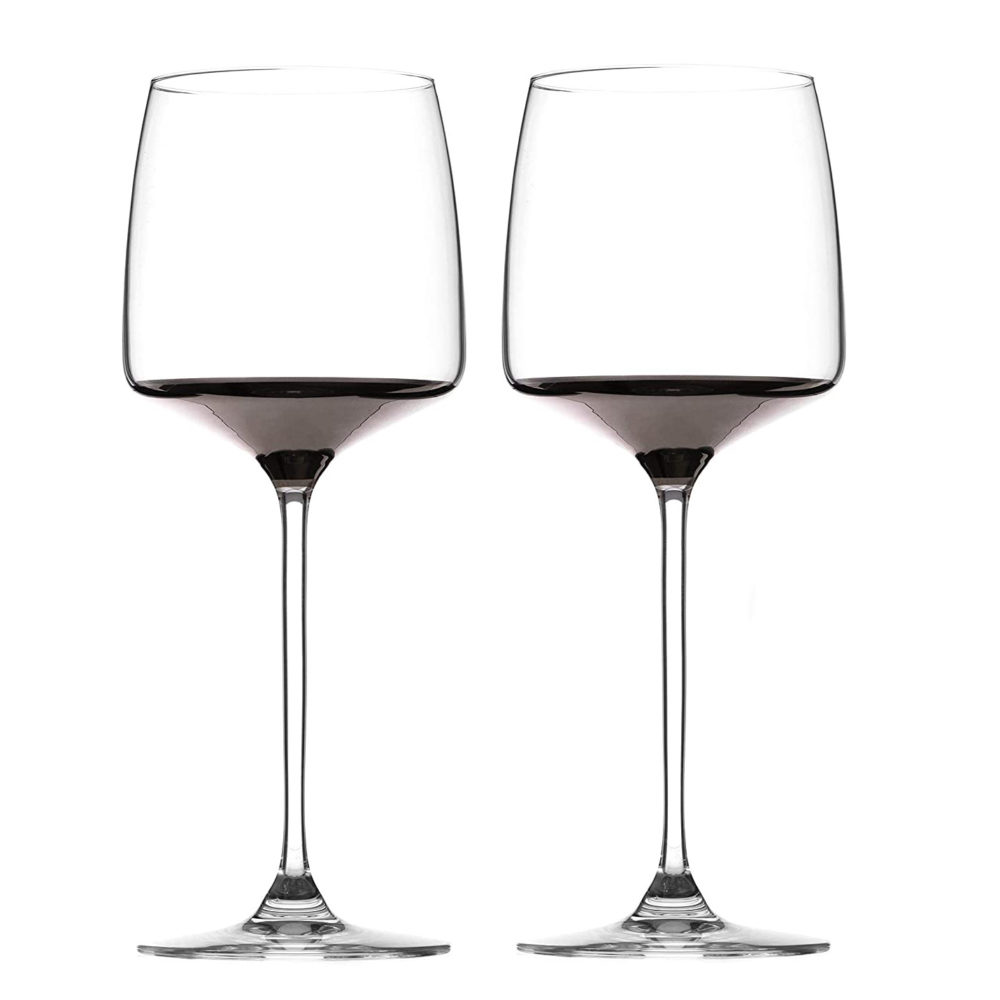 Bellagio Platinum Crystal Wine Glasses - Set of 2