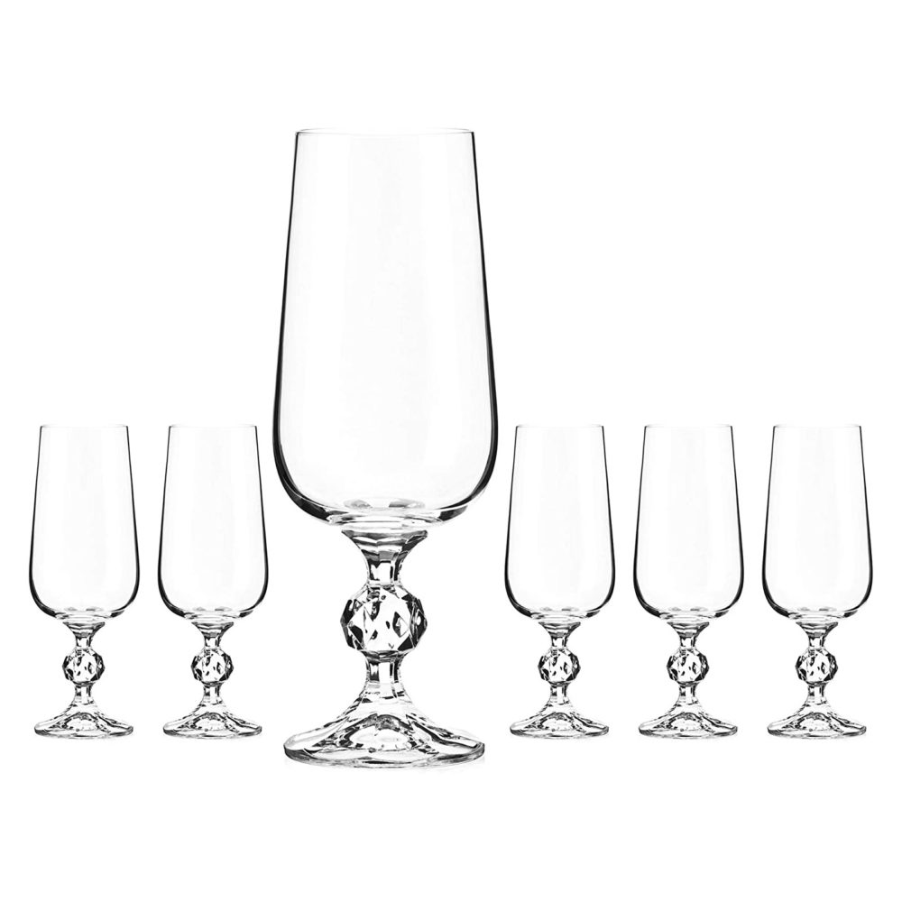 Claudia Beer Chalice Glasses - Set of 6