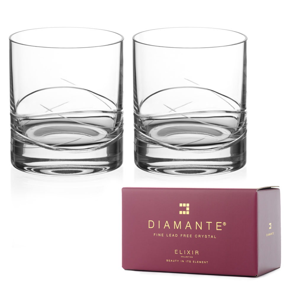 Water or Cocktail Short Tumblers ‘Venice’  – Set of 2