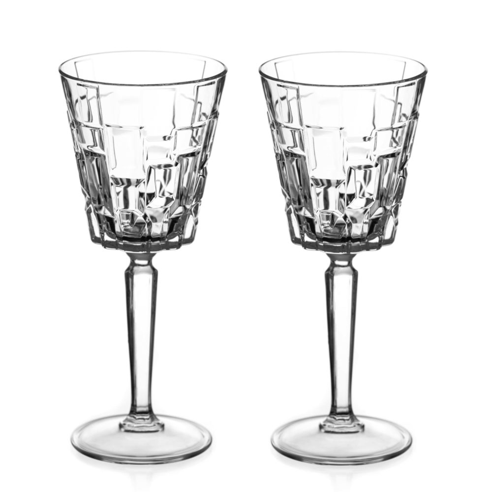 Crystal White Wine Glasses 'Quartz' - Set of 2 - Image 5