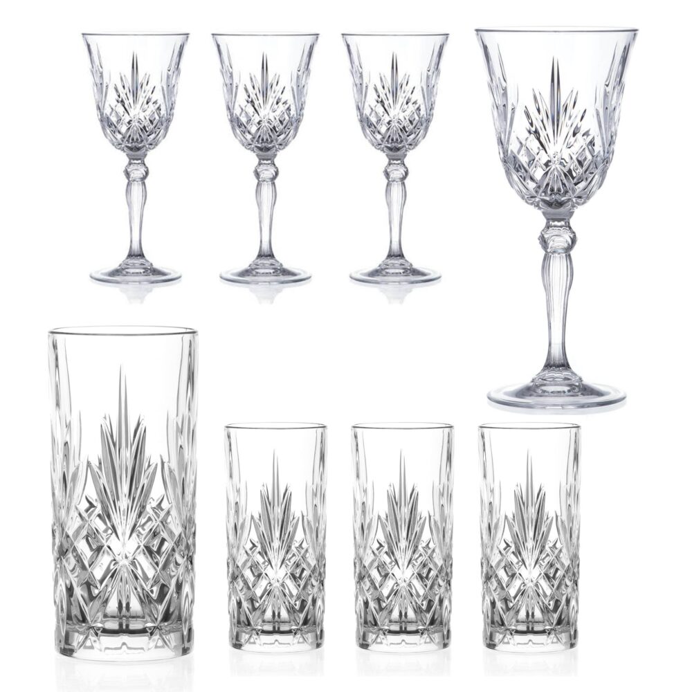 Chatsworth Party Bundle - High Balls & Wine - 8 Glasses
