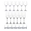 Aurora Wedding Bundle- Champagne, Wine & Tumbler - 18 Glasses