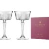 "Broadway" Cocktail saucers - Set of 2