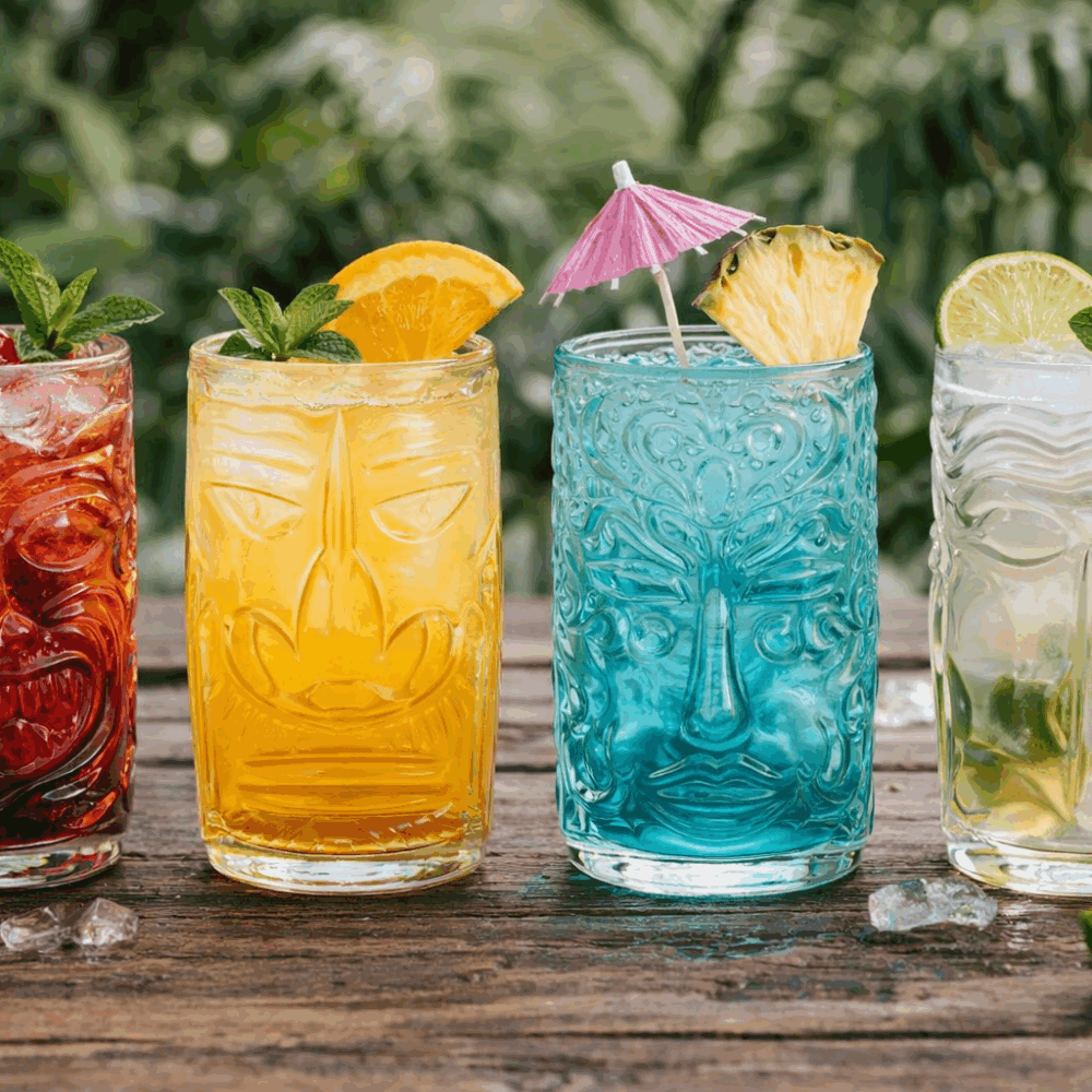 Alternative view of Complete Tiki Collection High Ball Glasses - Set of 4