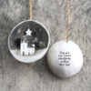 Half Porcelain Christmas Bauble – “You are the friend everybody wishes they had” Christmas Decoration