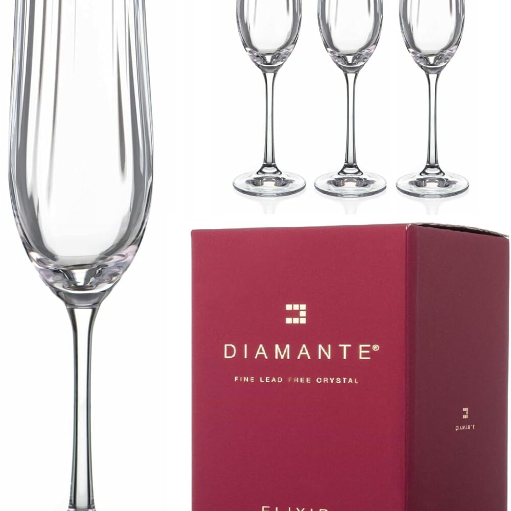 Mirage Collection Champagne Flutes - Set of 4