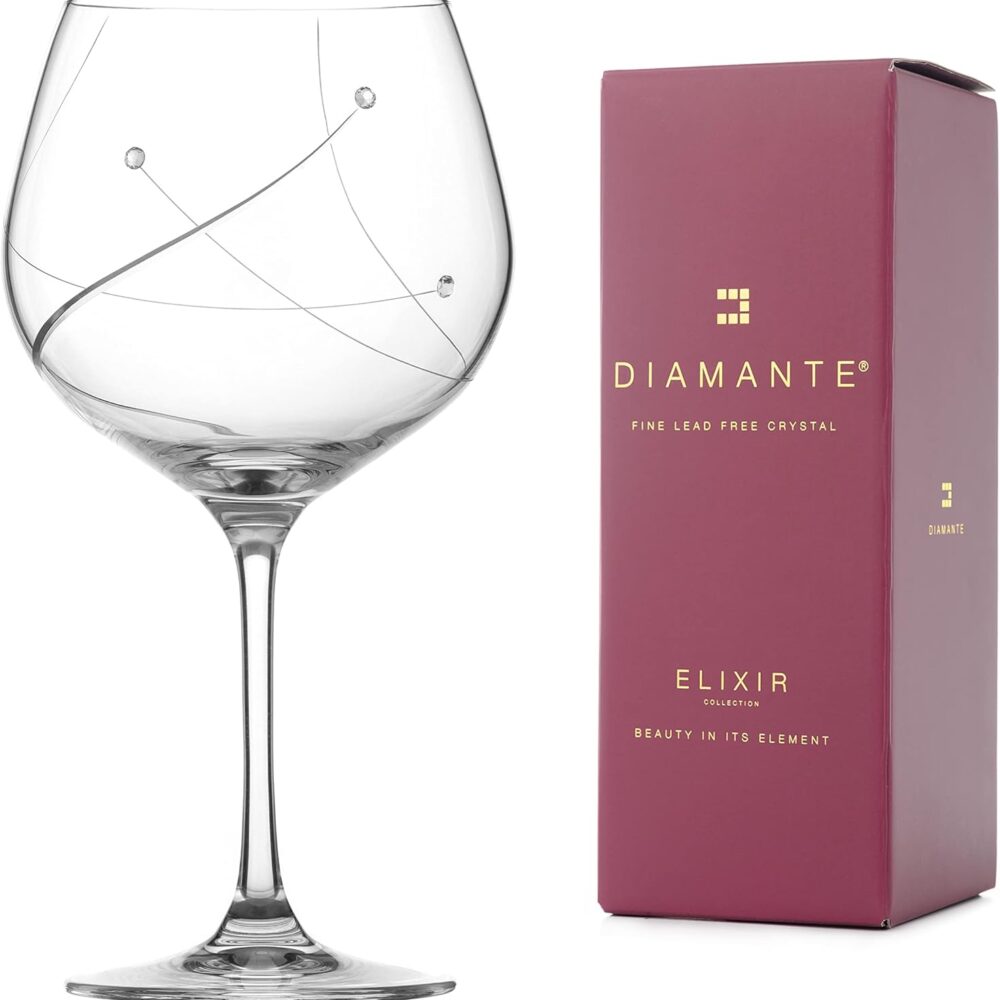 Angelina Gin Glass Adorned with Swarovski® Crystals - Single Glass