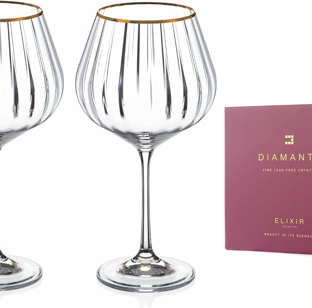 Mirage Gold Gin Glass - Set of 2
