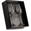 Red Wine Glasses Pair 'Aurora' with Swarovski Crystals - Set of 2
