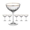 Mirage Gold Champagne Saucers - Set of 6