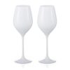 Spirit White Crystal Wine Glasses - Set of 2