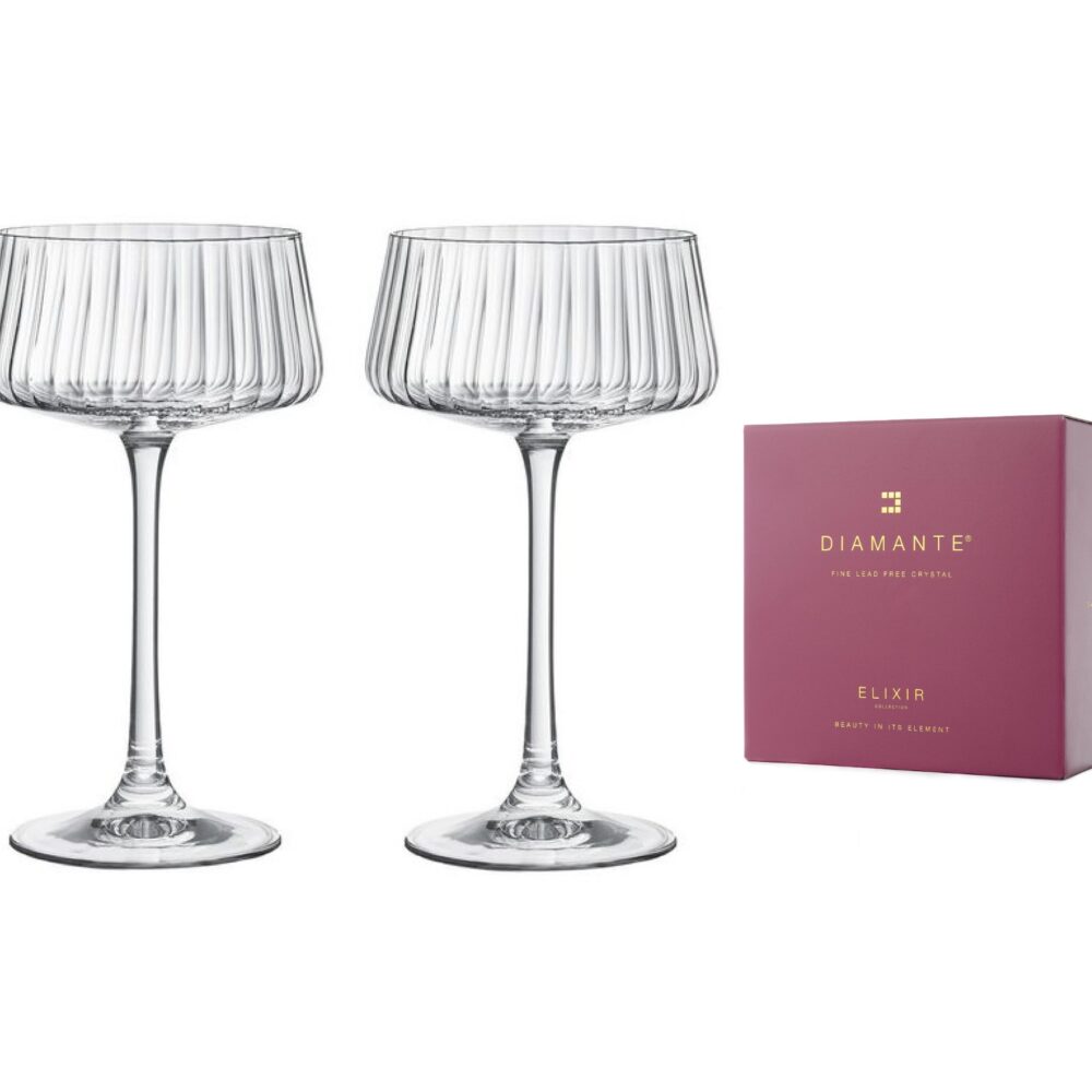Alternative view of Mirage Optic Champagne Saucers - Set of 2
