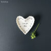 Small Heart Porcelain Dish “Love You More” – Scalloped Trinket Dish