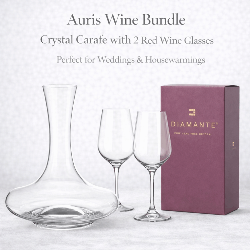 Auris Wine Carafe & Red Wine Glasses Gift Set