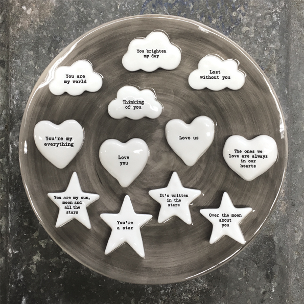 Alternative view of Porcelain Star Token “Bestest Dad” – Small Keepsake Gift for Dad