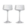 Mirage Optic Champagne Saucers - Set of 2