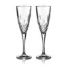Regency Crystal Champagne Flutes - Set of 2