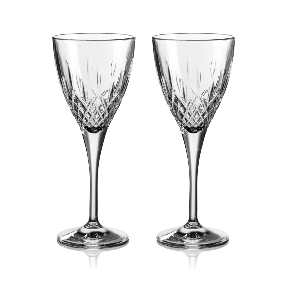 Regency Crystal Wine Glasses - Set of 2