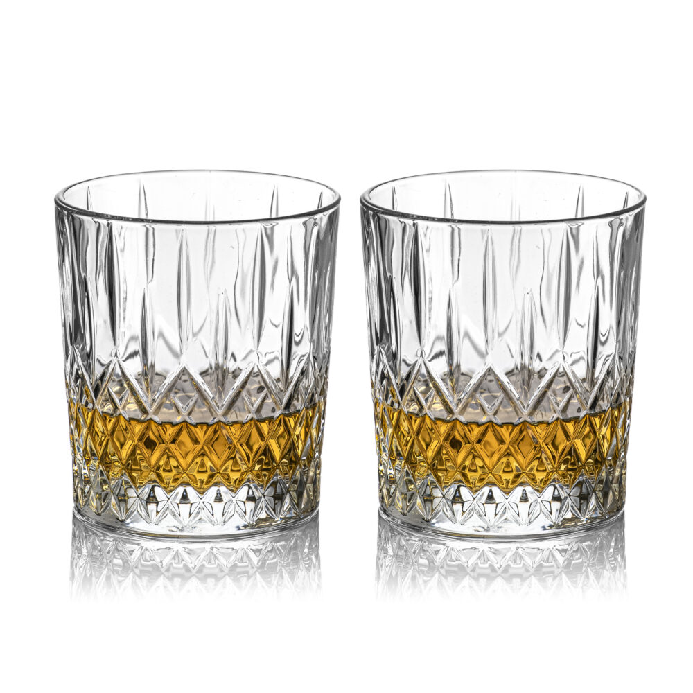 Regency Crystal Whisky Tumblers - Set of 2