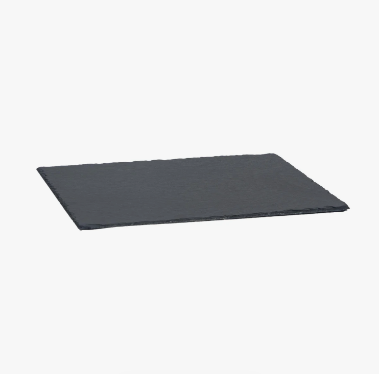 Argon Rectangular Natural Slate Serving Platter - 40cm x 30cm