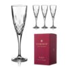 Regency Crystal Champagne Flutes - Set of 4