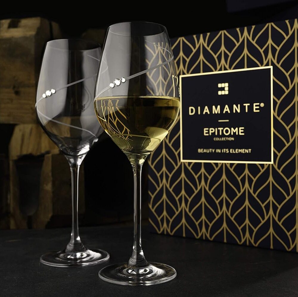 'Silhouette' White Wine Glasses - Set of 2 - Image 3