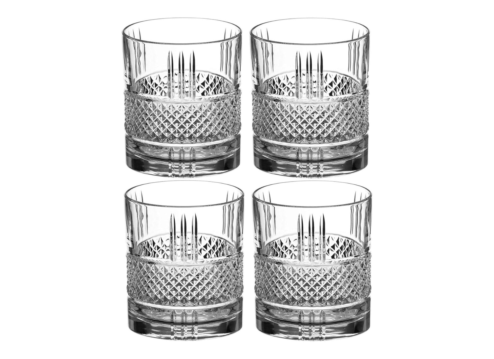 Ava Crystal Whisky Tumbler - Set of 4